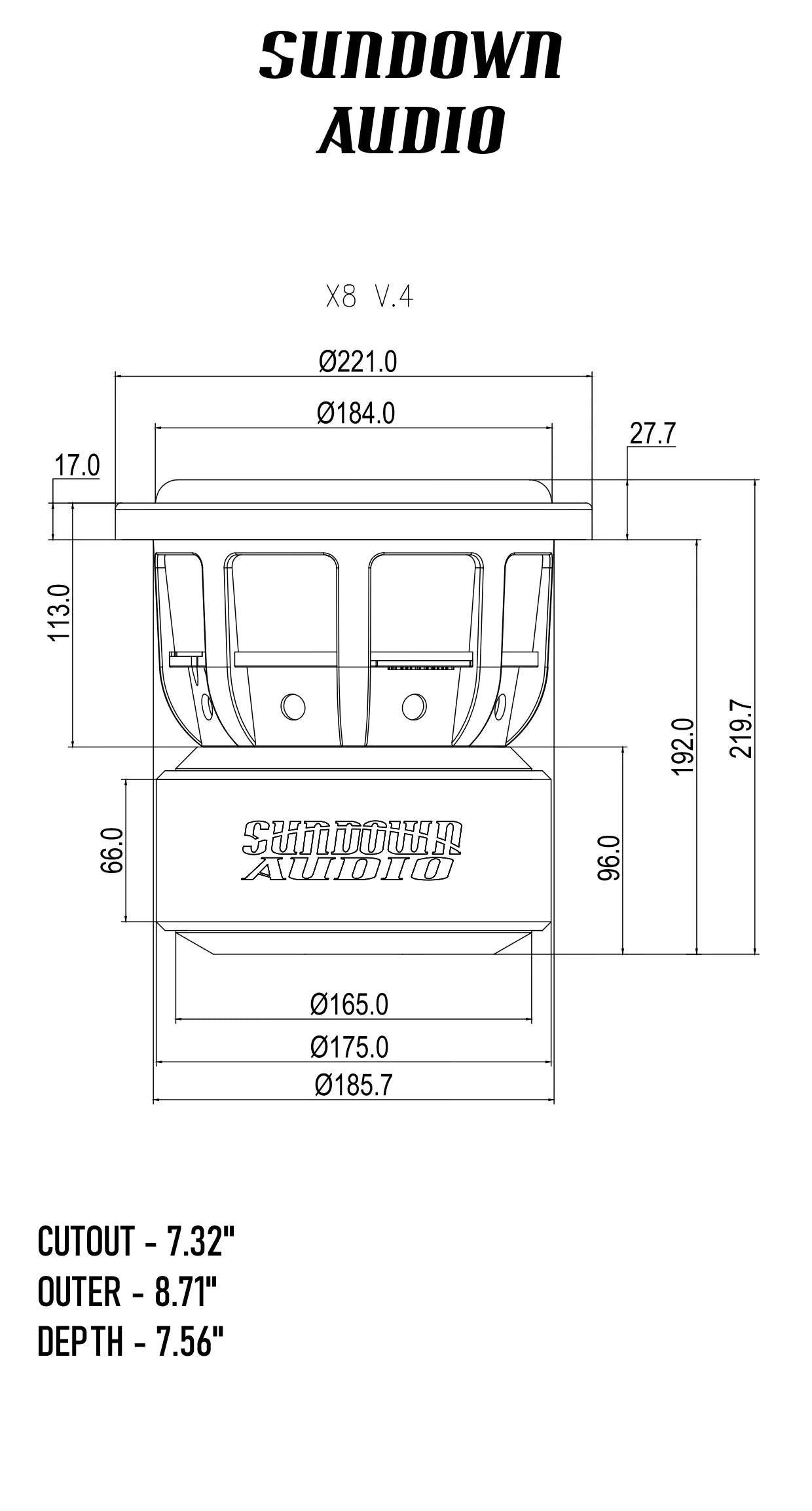 Sundown Audio - XV4 8”