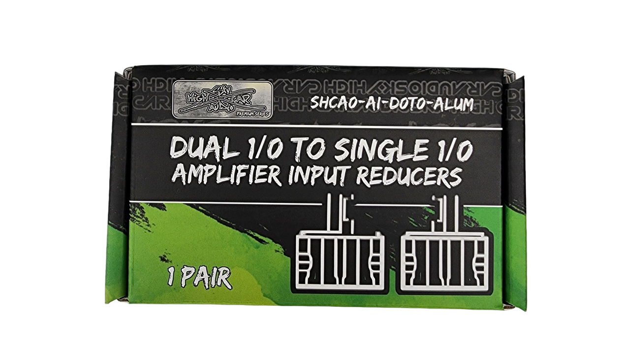 Sky High Car Audio - Dual 1/0 to 1/0 Amplifier Input Reducers Set