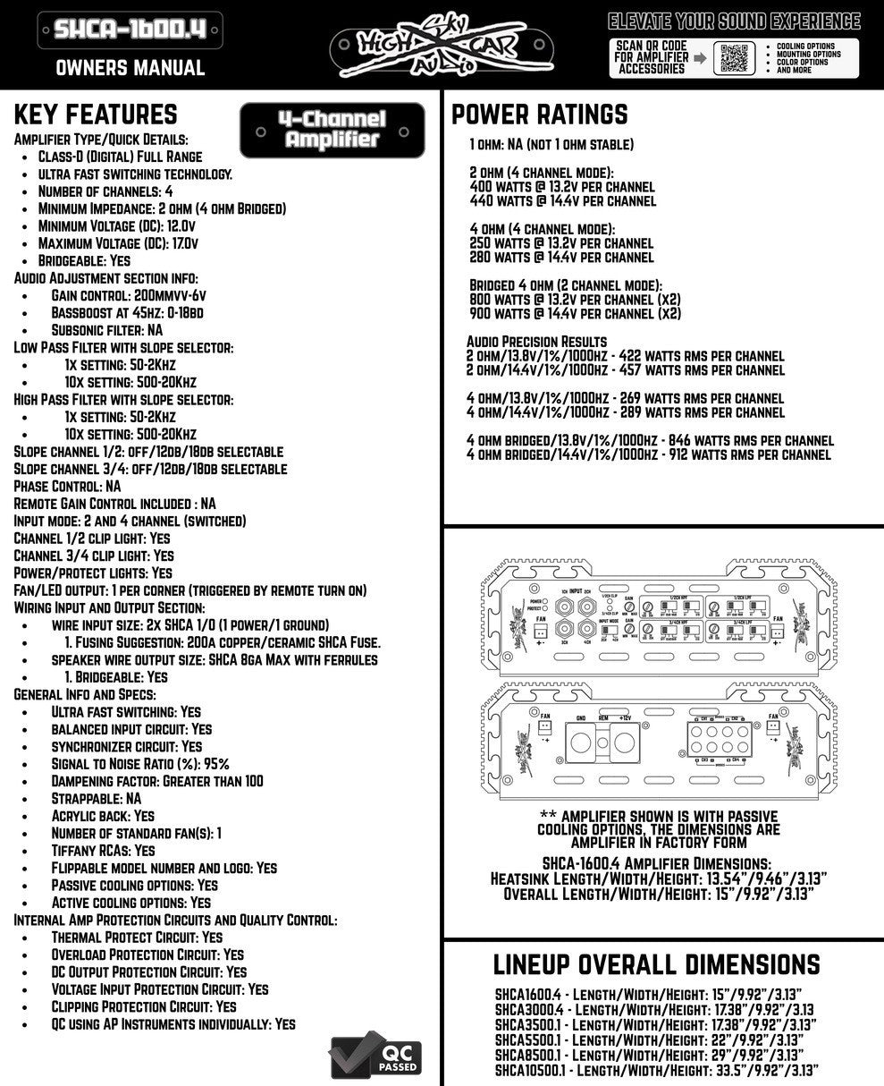 Sky High Car Audio - 1600.4