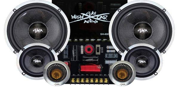 Sky High Car Audio 65C3P Premium Neo - 16,5 CM 3-Weg Componentenset