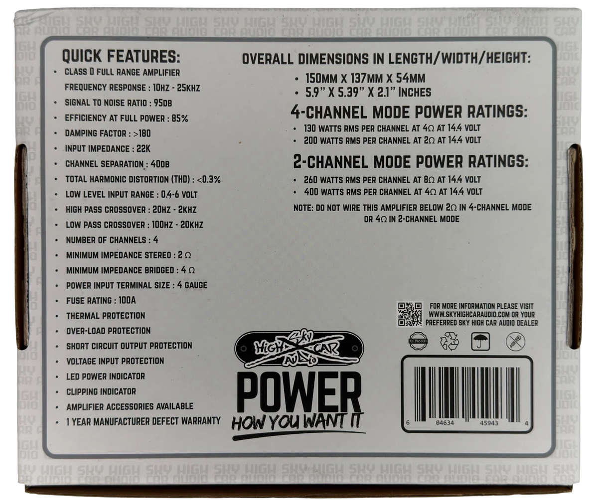Sky High Car Audio - FXB 800.4